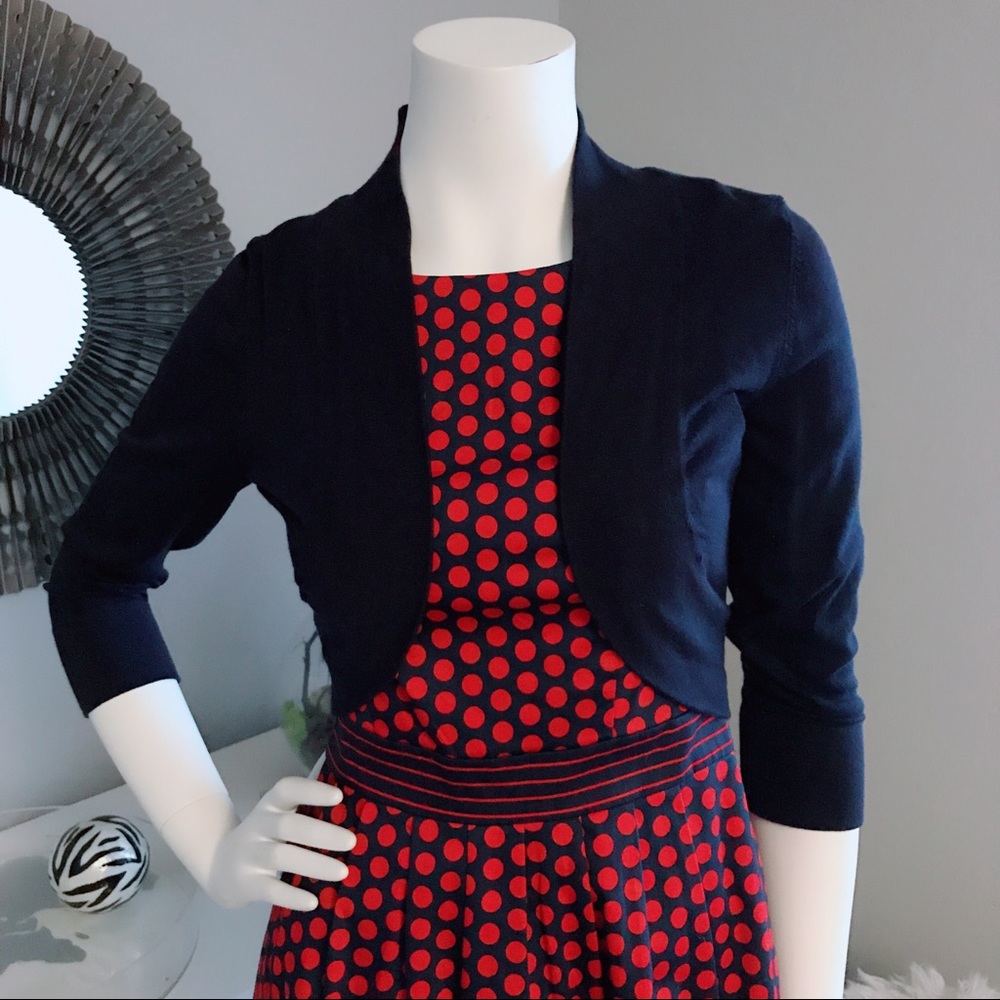 Navy cardigan